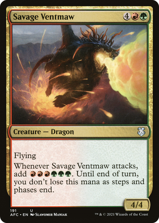 Savage Ventmaw (AFC-191) [Forgotten Realms Commander] MTG Single Wizards of the Coast