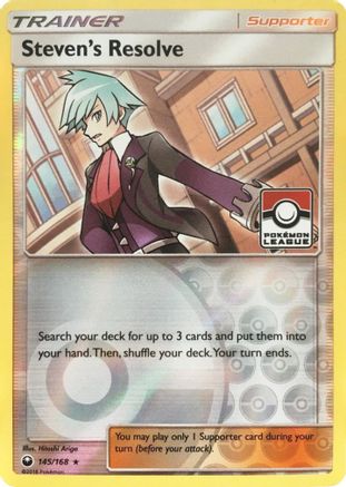 Steven's Resolve 145/168 (Pokemon League) Reverse Holofoil [Promos: League & Championship Cards] Pokemon Single Pokémon