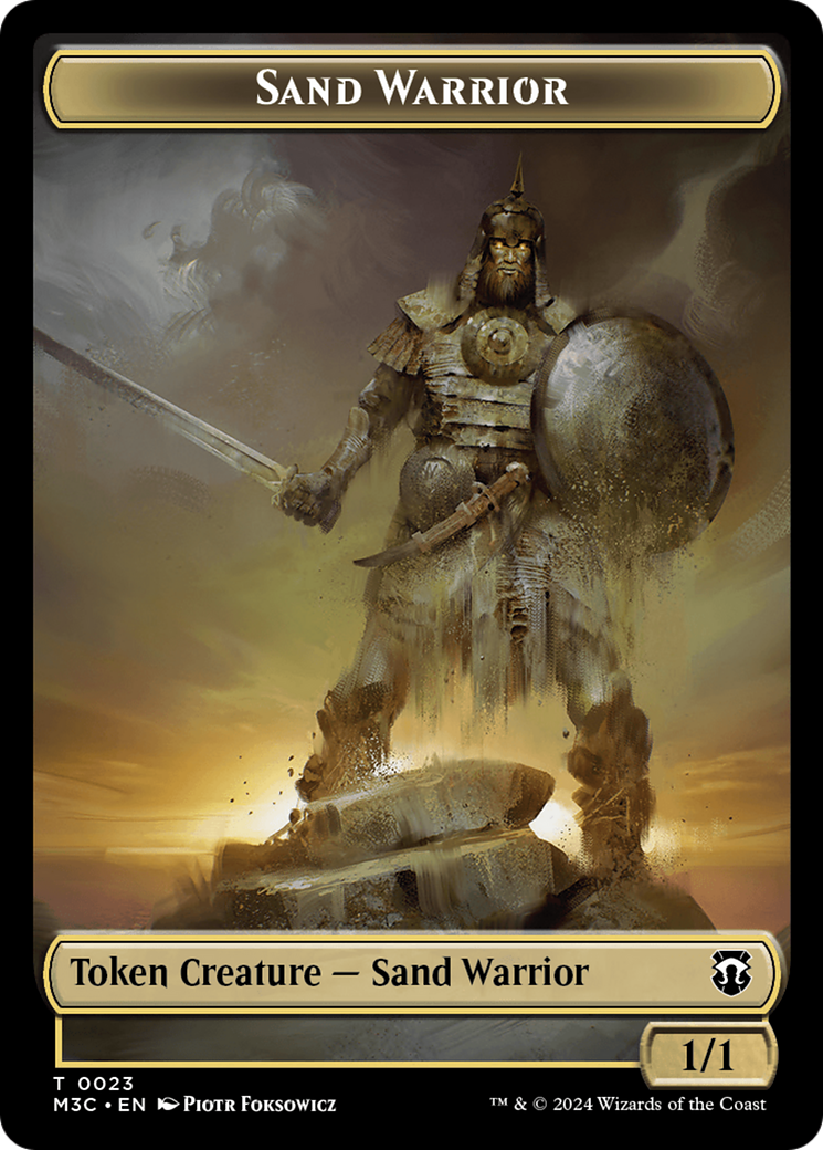 Sand Warrior (TM3C-023) [Tokens] Modern Horizons 3 Commander Tokens Foil MTG Single Wizards of the Coast