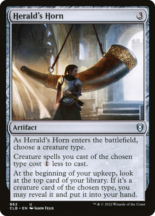 Herald's Horn (CLB-862) [Commander Legends: Battle for Baldur's Gate] MTG Single Wizards of the Coast