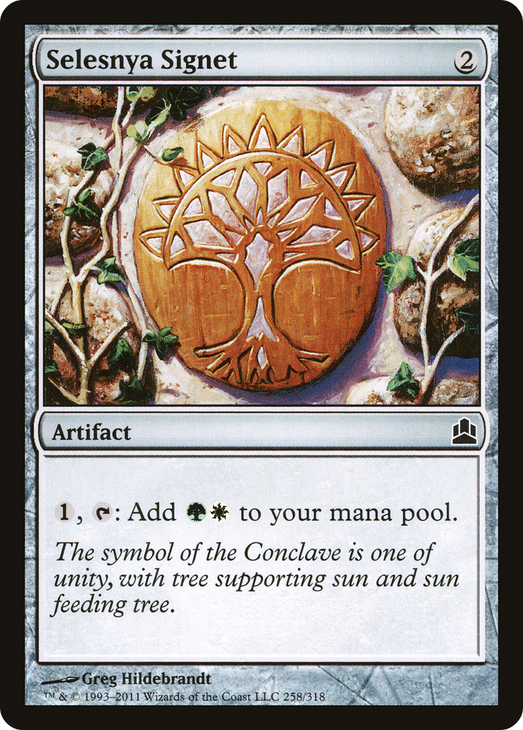 Selesnya Signet (CMD-258) [Commander 2011] MTG Single Wizards of the Coast