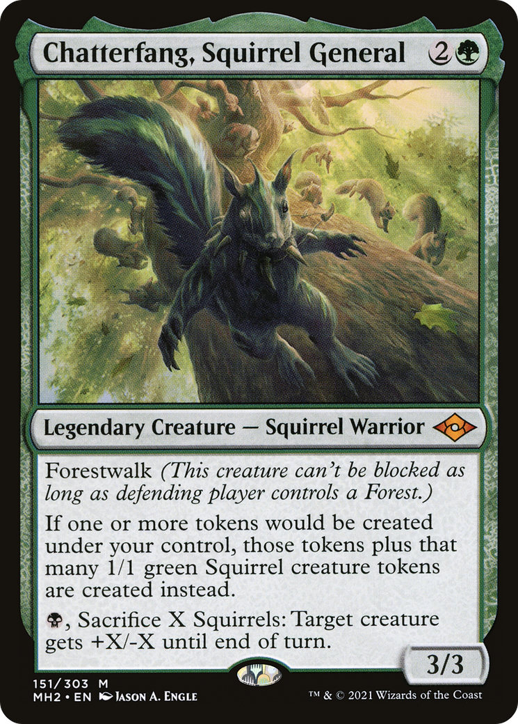Chatterfang, Squirrel General (MH2-151) [Modern Horizons 2] Foil MTG Single Wizards of the Coast