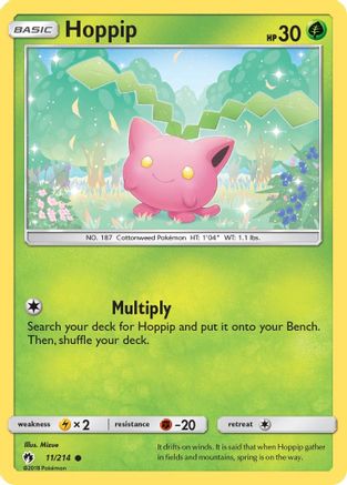 Hoppip (11/214) Reverse Holofoil [SM: Lost Thunder] Pokemon Single Pokémon