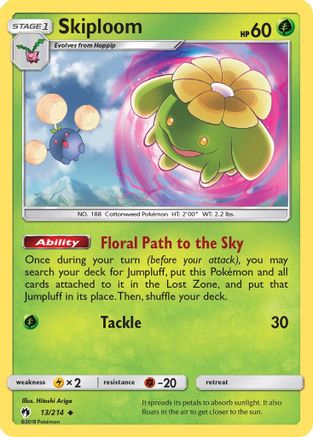 Skiploom (13/214) Reverse Holofoil [SM: Lost Thunder] Pokemon Single Pokémon