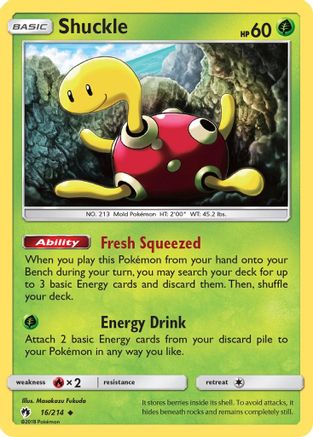 Shuckle (16/214) [SM: Lost Thunder] Pokemon Single Pokémon