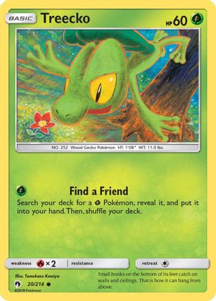 Treecko (20/214) [SM: Lost Thunder] Pokemon Single Pokémon