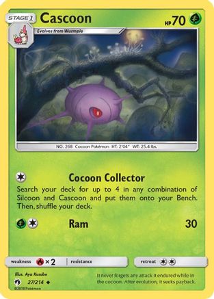 Cascoon (/214) [SM: Lost Thunder] Pokemon Single Pokémon
