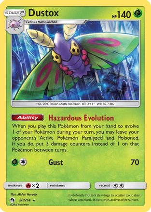 Dustox (/214) Reverse Holofoil [SM: Lost Thunder] Pokemon Single Pokémon