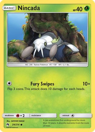 Nincada (/214) [SM: Lost Thunder] Pokemon Single Pokémon