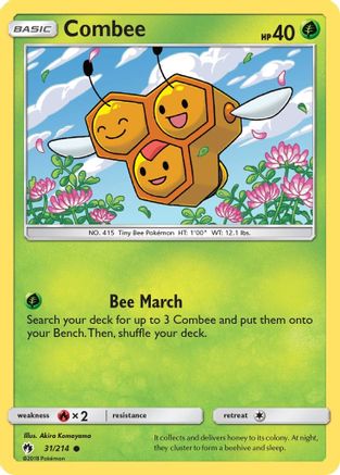 Combee (31/214) [SM: Lost Thunder] Pokemon Single Pokémon