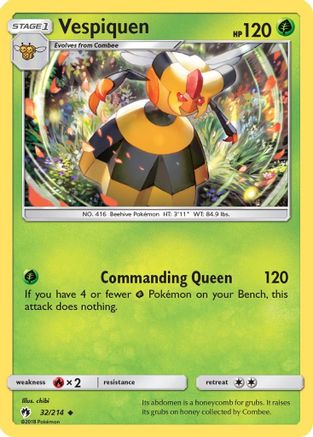 Vespiquen 32/214 [SM: Lost Thunder] Pokemon Single Pokémon