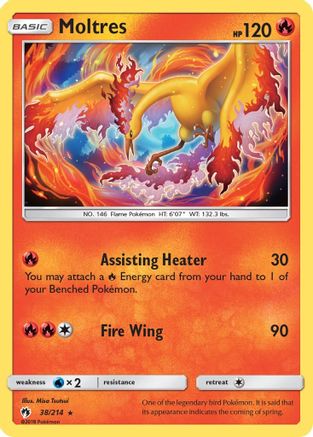 Moltres (38/214) [SM: Lost Thunder] Pokemon Single Pokémon