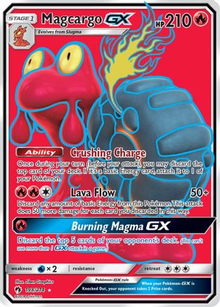 Magcargo GX (Full Art) (198/214) - [SM: Lost Thunder] Holofoil Pokemon Single Pokémon