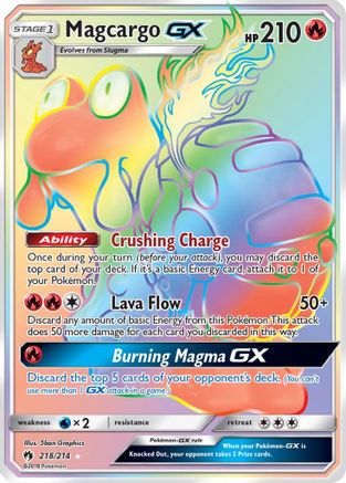 Magcargo GX (Secret) (/214) Holofoil [SM: Lost Thunder] Pokemon Single Pokémon