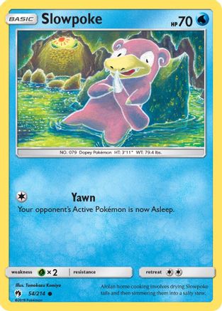 Slowpoke (54/214) [SM: Lost Thunder] Pokemon Single Pokémon