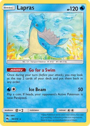 Lapras (56/214) Reverse Holofoil [SM: Lost Thunder] Pokemon Single Pokémon