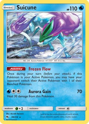 Suicune (/214) Reverse Holofoil [SM: Lost Thunder] Pokemon Single Pokémon