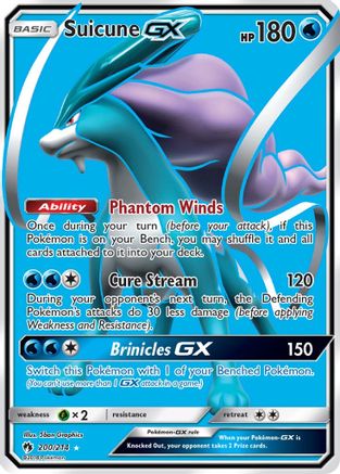 Suicune GX (Full Art) (/214) Holofoil [SM: Lost Thunder] Pokemon Single Pokémon
