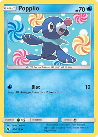 Popplio (65/214) [SM: Lost Thunder] Pokemon Single Pokémon