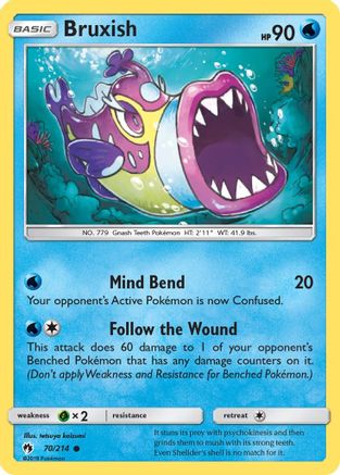 Bruxish (70/214) [SM: Lost Thunder] Pokemon Single Pokémon