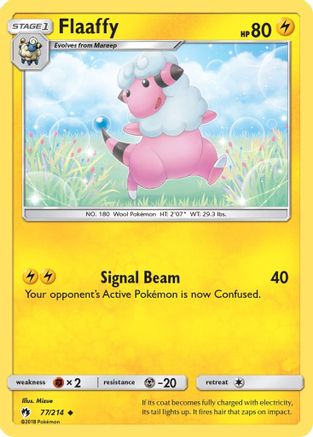 Flaaffy (77/214) [SM: Lost Thunder] Pokemon Single Pokémon