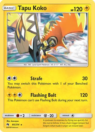 Tapu Koko (/214) Holofoil [SM: Lost Thunder] Pokemon Single Pokémon