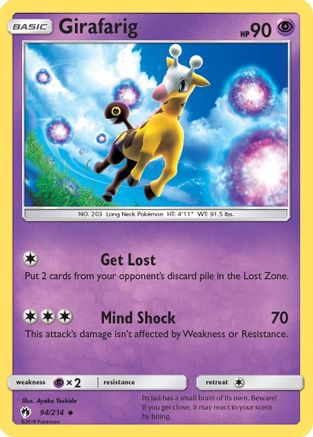 Girafarig (94/214) [SM: Lost Thunder] Pokemon Single Pokémon
