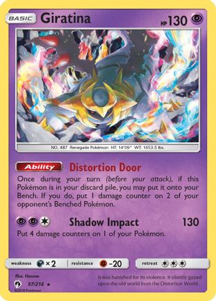 Giratina (97/214) Reverse Holofoil [SM: Lost Thunder] Pokemon Single Pokémon