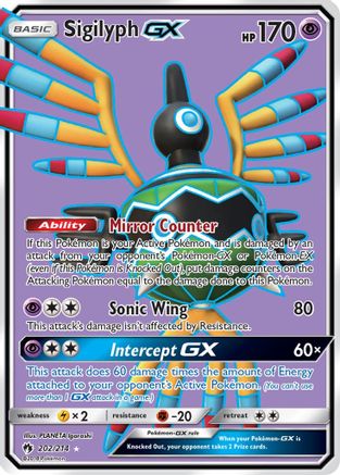 Sigilyph GX (Full Art) (/214) Holofoil [SM: Lost Thunder] Pokemon Single Pokémon
