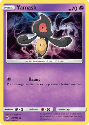Yamask (/214) Reverse Holofoil [SM: Lost Thunder] Pokemon Single Pokémon