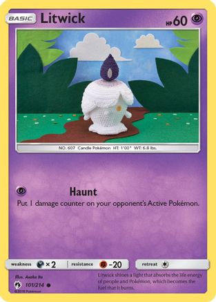Litwick (101/214) Reverse Holofoil [SM: Lost Thunder] Pokemon Single Pokémon