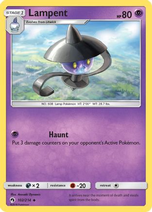 Lampent (/214) Reverse Holofoil [SM: Lost Thunder] Pokemon Single Pokémon