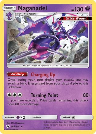 Naganadel (108/214) Reverse Holofoil [SM: Lost Thunder] Pokemon Single Pokémon