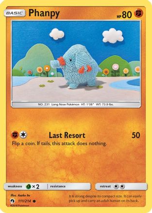 Phanpy (111/214) Reverse Holofoil [SM: Lost Thunder] Pokemon Single Pokémon