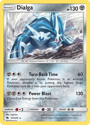 Dialga (127/214) Reverse Holofoil [SM: Lost Thunder] Pokemon Single Pokémon