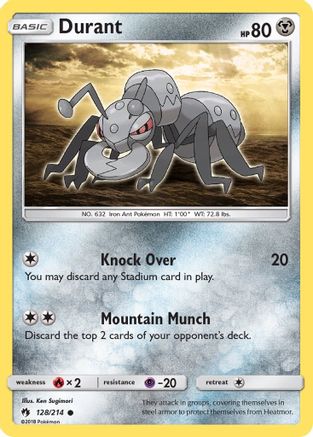 Durant (128/214) [SM: Lost Thunder] Pokemon Single Pokémon