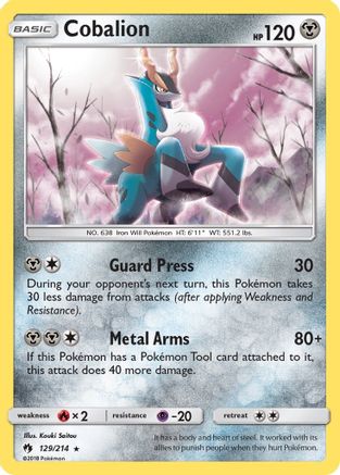 Cobalion (/214) Holofoil [SM: Lost Thunder] Pokemon Single Pokémon