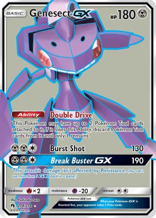 Genesect GX (Full Art) 204/214 Holofoil [SM: Lost Thunder] Pokemon Single Pokémon