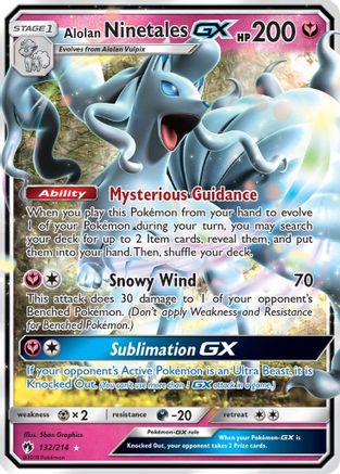 Alolan Ninetales GX (132/214) - [SM: Lost Thunder] Holofoil Pokemon Single Pokémon