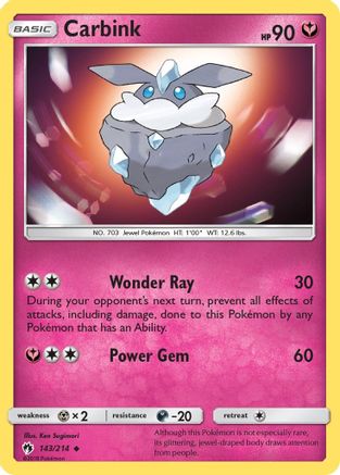 Carbink (143/214) [SM: Lost Thunder] Pokemon Single Pokémon