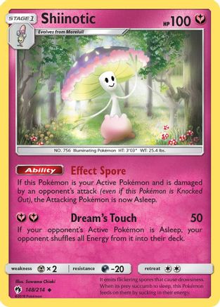 Shiinotic (148/214) Reverse Holofoil [SM: Lost Thunder] Pokemon Single Pokémon