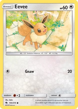 Eevee (155/214) [SM: Lost Thunder] Pokemon Single Pokémon