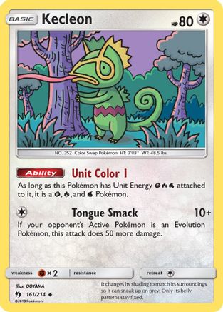 Kecleon (161) (/214) Reverse Holofoil [SM: Lost Thunder] Pokemon Single Pokémon
