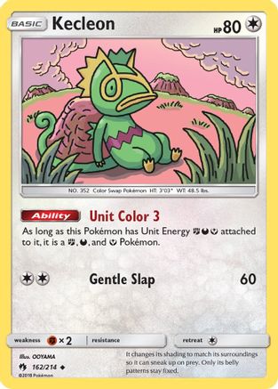 Kecleon (162/214) Reverse Holofoil [SM: Lost Thunder] Pokemon Single Pokémon
