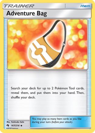 Adventure Bag (167/214) Reverse Holofoil [SM: Lost Thunder] Pokemon Single Pokémon