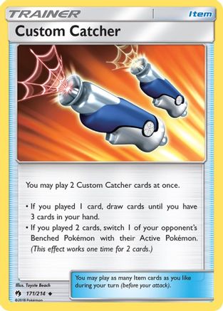 Custom Catcher (171/214) Reverse Holofoil [SM: Lost Thunder] Pokemon Single Pokémon