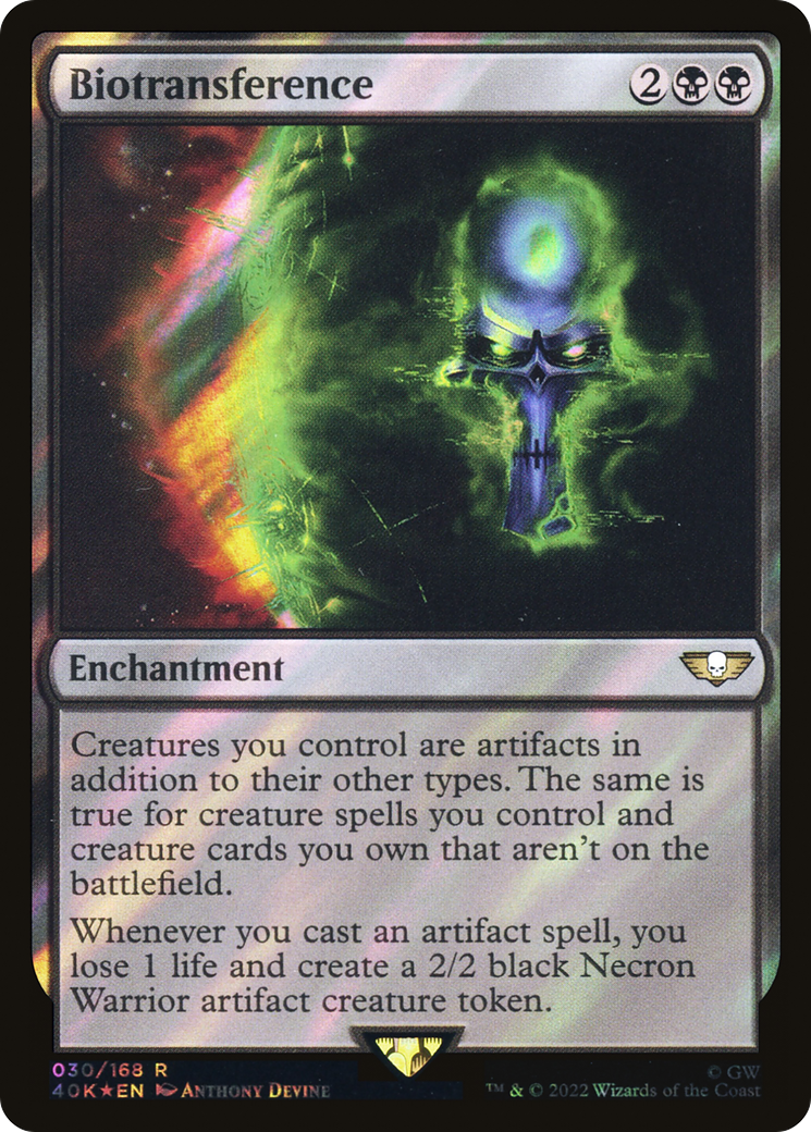 Biotransference (Surge Foil) (40K-030) [Warhammer 40,000 Commander] Foil MTG Single Wizards of the Coast