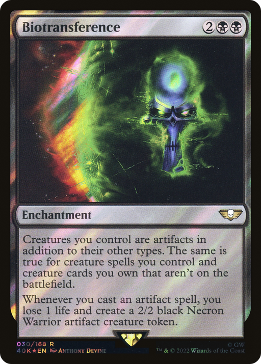Biotransference (Surge Foil) (40K-030) [Warhammer 40,000 Commander] Foil MTG Single Wizards of the Coast