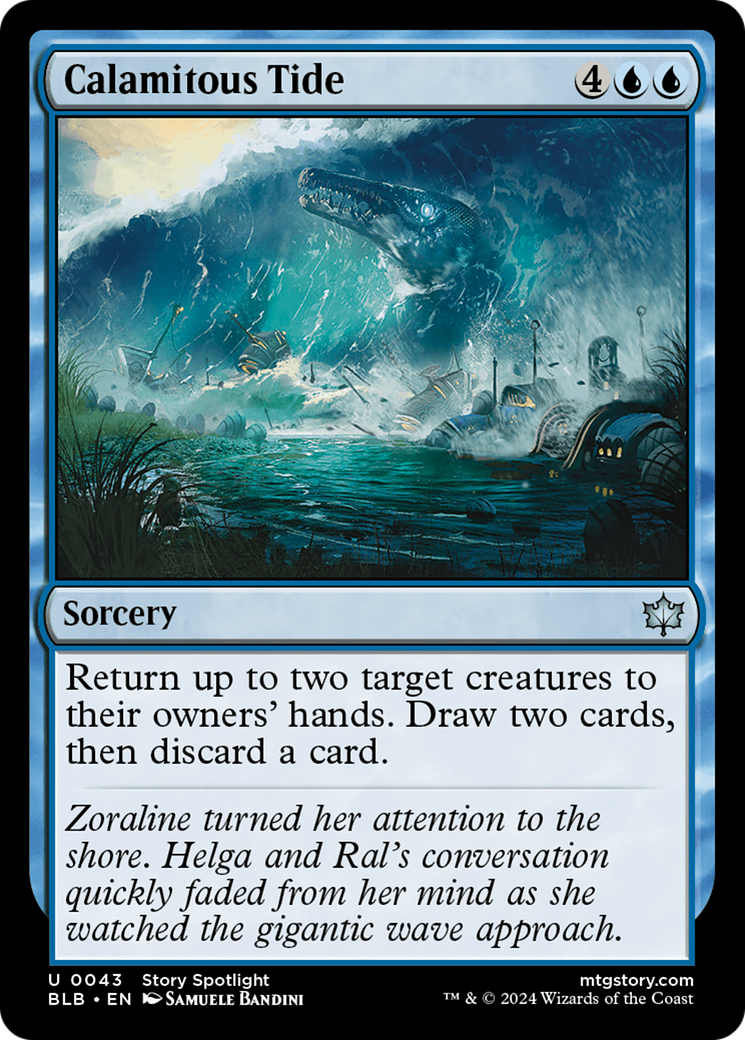 Calamitous Tide (BLB-043) [Bloomburrow] Foil MTG Single Wizards of the Coast