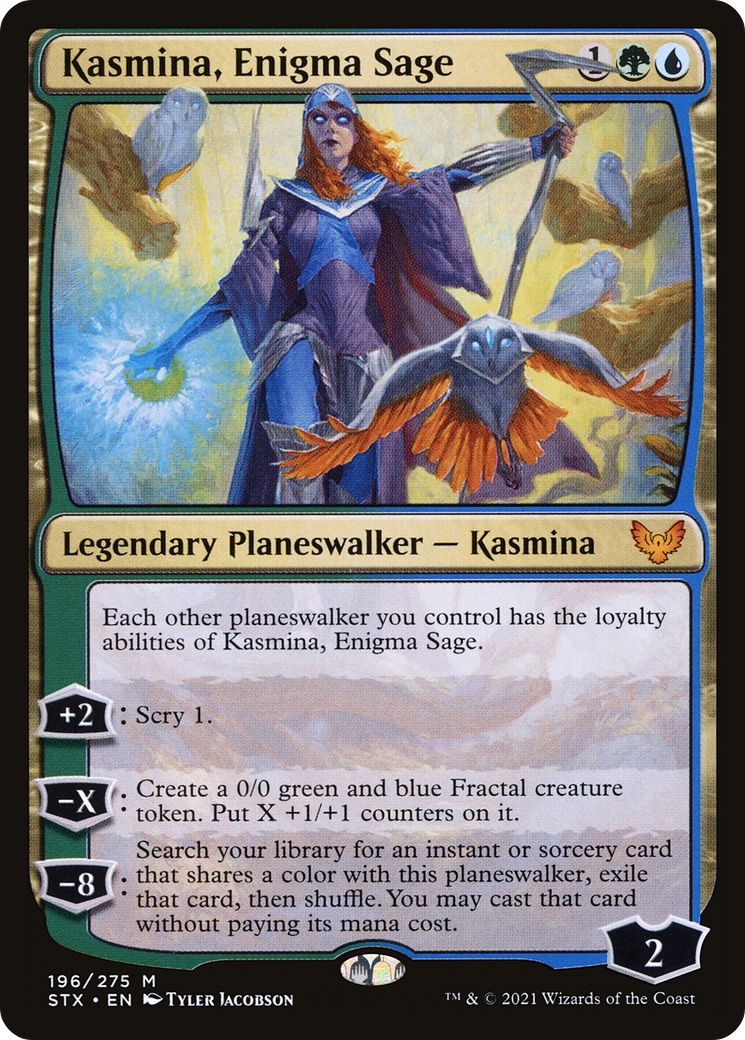 Kasmina, Enigma Sage (STX-196) [Strixhaven: School of Mages] MTG Single Wizards of the Coast
